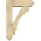 Ekena Millwork Merced Arts and Crafts Rough Sawn Bracket w/ Offset Brace, Douglas Fir, 8"W x 28"D x 40"H BKT0806X28X40MRC03RDF - alternate 4